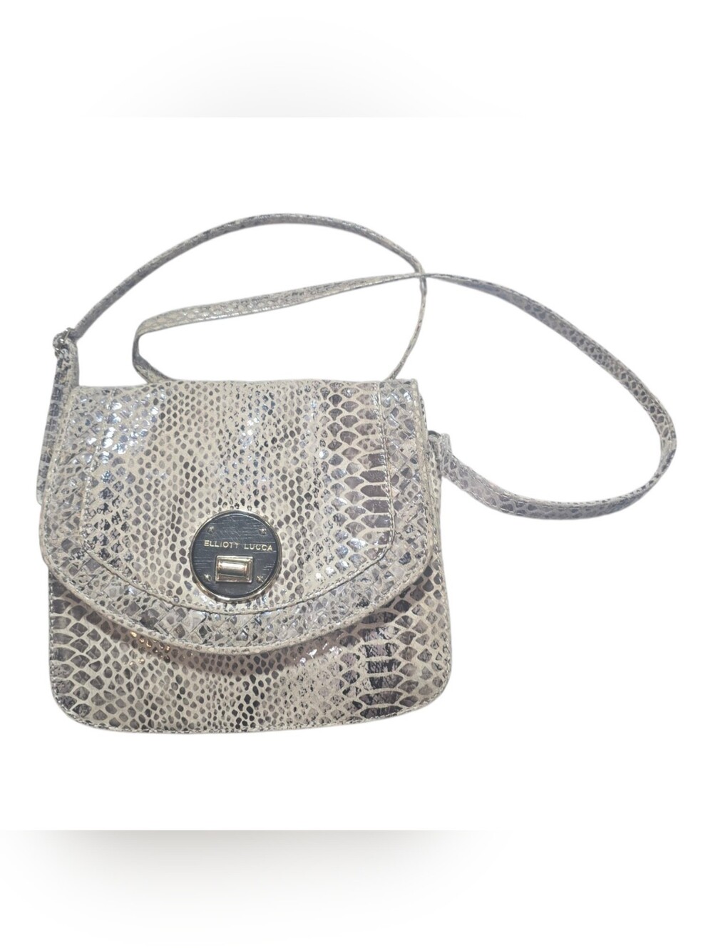 Elliott Lucca Snakeskin Crossbody Bag